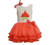 Bonnie Jean Baby Girls Cupcake Birthday Mesh Tutu Spring Summer Dress , Orange , 24 Months Bonnie Jean Baby Girls Cupcake Birthday Mesh Tutu Spring Summer Dress , Orange , 24 Months