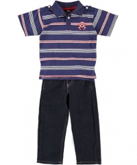Akademiks Bert 2-Piece Outfit (Sizes 2T - 4T) - navy, 3t Akademiks Bert 2-Piece Outfit (Sizes 2T - 4T) - navy, 3t