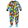 Carter's Baby Boys Micro Fleece Colorful Aliens Footed Blanket Sleeper Pajama (12 Months)