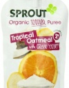 Sprout Oatmeal with Greek Yogurt, Tropical, 4.22 Ounce (Pack of 5)