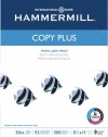 Hammermill Copy Plus Multipurpose Inkjet & Laser Paper, 8 1/2 x 11 Letter, 92 Bright White, 20 lb., 5000 Sheets/Case Carton (105007)