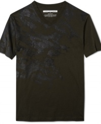 Transform your t-shirt collection with this textured, high-impact design from Sean John.