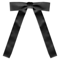 Black Satin Western Tie Black Satin Western Tie