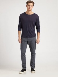 An everyday essential: the classic long-sleeved knit in a lightweight linen and silk blend.Crewneck55% silk/45% cottonHand washImported An everyday essential: the classic long-sleeved knit in a lightweight linen and silk blend.Crewneck55% silk/45% cottonHand washImported