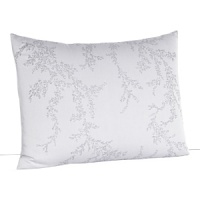 Delicate floral vines wind across solid cotton jacquard on duvets and shams in this luxe collection by Vera Wang. Delicate floral vines wind across solid cotton jacquard on duvets and shams in this luxe collection by Vera Wang.