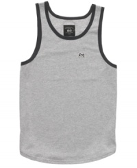 With cool, contrast trim, this tank from LRG will be your instant go-to for when the mercury starts rising. With cool, contrast trim, this tank from LRG will be your instant go-to for when the mercury starts rising.