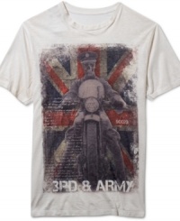 Cool and rugged, 3rd & Army's signature burnout t-shirts take casual style to the next level. Cool and rugged, 3rd & Army's signature burnout t-shirts take casual style to the next level.