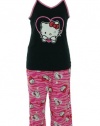 Hello Kitty Women's Hk Dreaming Of Love Two Piece Pajama Pant Set
