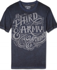 Pair this soft and lightweight 3rd & Army graphic tee with jeans for a cool and laid back look. Pair this soft and lightweight 3rd & Army graphic tee with jeans for a cool and laid back look.