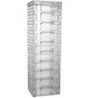 Clear Organizer Tower with 10 Removable Drawers