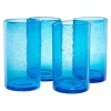 Artland Iris Highball, 17-Ounce, Turquoise, Set of 4