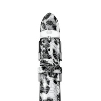 MICHELE 18Mm Black Cheetah Fashion Patent Strap MICHELE 18Mm Black Cheetah Fashion Patent Strap