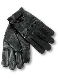 Interstate Leather Men's Basic Driving Gloves (Black, Large)