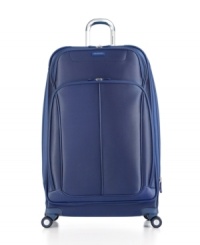 Ready to roll. It's time to update the way you travel-skip the hassle & head straight to high flying with the ease & convenience of spinner mobility. Built to effortlessly glide in any direction, this full-featured suitcase conquers the bumps & hurdles of travel like a pro and unzips to reveal a WetPak™, mesh pockets, hanging toiletry kit and ceiling-to-floor compression straps. 10-year warranty. Ready to roll. It's time to update the way you travel-skip the hassle & head straight to high flying with the ease & convenience of spinner mobility. Built to effortlessly glide in any direction, this full-featured suitcase conquers the bumps & hurdles of travel like a pro and unzips to reveal a WetPak™, mesh pockets, hanging toiletry kit and ceiling-to-floor compression straps. 10-year warranty.