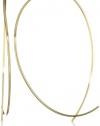 Jules Smith Girls Night Out Gold Round Wire Hoop Earrings