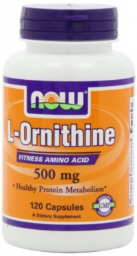 NOW Foods L-ornithine, 120 Capsules / 500mg NOW Foods L-ornithine, 120 Capsules / 500mg