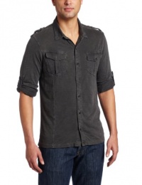 ck one Men's Long Sleeve Button Front Shirt ck one Men's Long Sleeve Button Front Shirt