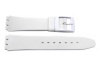 Swatch Replacement Synthetic Plastic White 17mm Watch Band