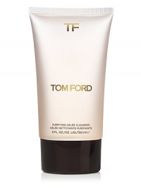 Tom Ford believes a truly beautiful face begins with energized, radiant skin. This water-activated foaming gel cleanser uses the exclusive Tom Ford Purifying Complex to naturally clean and detoxify skin of makeup and dulling and damaging impurities, including environmental toxins. The result is a luminous face that is noticeably soft and energized.