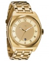 Nixon Quartz Monopoly All Gold Band Gold Dial Women's Watch A325-502