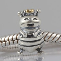 Queen Bee 14k Gold Plated Authentic 925 Sterling Silver Bead Fits Pandora Chamilia Biagi Troll Charms Europen Style Bracelets Queen Bee 14k Gold Plated Authentic 925 Sterling Silver Bead Fits Pandora Chamilia Biagi Troll Charms Europen Style Bracelets