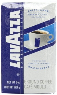 Lavazza Gran Filtro Ground Coffee, 8-Ounce (Pack of 5) Lavazza Gran Filtro Ground Coffee, 8-Ounce (Pack of 5)