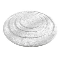 InterDesign Spa Round Bath Rug, White