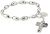 The Vatican Library Collection Silver-Tone Crucifix Rosary Bracelet