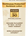 Aveeno Continuous Protection Lotion Face SPF 30, 3-Ounce (Pack of 2)