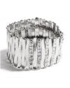 GUESS Women's Silver-Tone Stretch Bar Bracelet, SILVER