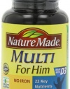 Nature Made Multi For Him Vitamin and Mineral, 90 Tablets