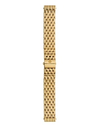 Gleaming, gold-plated stainless steel links create a classic bracelet strap that gives any watch a beautiful new look. Interchangeable with any Michele watch head from the Modern collection. Gleaming, gold-plated stainless steel links create a classic bracelet strap that gives any watch a beautiful new look. Interchangeable with any Michele watch head from the Modern collection.
