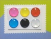 6 Colors 3D Semi-Circular Home Button Stickers for iPhone 5 4/4s 3GS 3G, iPad 2, iPad Mini, iTouch 6 pieces Blue, Black, White, Red, Yellow, Pink **COLORS MAY VARY**