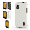 Acase Superleggera Pro Hybrid dual layer Case for LG Google Nexus 4 (Nexus 4, White)