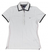 Tommy Hilfiger Women's Short-Sleeve 5-Button Mesh Polo Shirt Tommy Hilfiger Women's Short-Sleeve 5-Button Mesh Polo Shirt