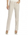 NYDJ Women's Petite Hayden Straight Leg, Stone, 16P