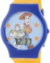 Disney Kids' TY1095 Toy Story Digital Dial Orangle Jelly Strap Watch