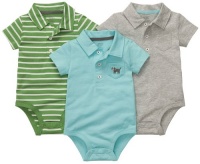 Carter's 3 Pack Boys Collared Onesie Set Carter's 3 Pack Boys Collared Onesie Set