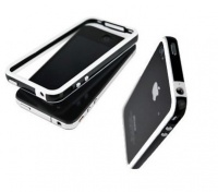 SANOXY Bumper Case with Chrome Buttons for Apple Iphone 4 / 4S - Black and White SANOXY Bumper Case with Chrome Buttons for Apple Iphone 4 / 4S - Black and White