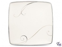 Noritake Platinum Wave Square Accent Plate Noritake Platinum Wave Square Accent Plate