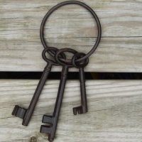 Pirate Ship Skeleton Jail Keys Set - Cast Iron Costume Prop Pirate Ship Skeleton Jail Keys Set - Cast Iron Costume Prop