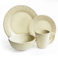 American Atelier Genevieve Cream 16-Piece Dinnerware Set American Atelier Genevieve Cream 16-Piece Dinnerware Set