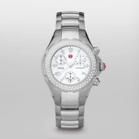 Michele Womens Diamond Tahitian Stainless Steel Watch MWW12G000001 Michele Womens Diamond Tahitian Stainless Steel Watch MWW12G000001
