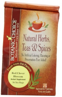 BOTANIC CHOICE Red Clover Blossom, 36 Tea Bags, Bag(Pack of 6) BOTANIC CHOICE Red Clover Blossom, 36 Tea Bags, Bag(Pack of 6)