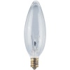 Globe Electric 03585 25-Watt Candelabra Base B10 Chandelier Bulbs, 6-Pack