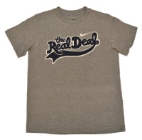 NIKE Boys' The Real Deal T-shirt Gray-Small NIKE Boys' The Real Deal T-shirt Gray-Small