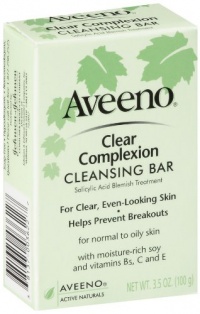 Aveeno Clear Complexion Cleansing Bar, 3.5 Ounce (Pack of 3) Aveeno Clear Complexion Cleansing Bar, 3.5 Ounce (Pack of 3)
