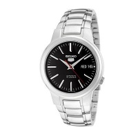Seiko Men's SNKA07 Seiko 5 Automatic Black Dial Stainless Steel Watch Seiko Men's SNKA07 Seiko 5 Automatic Black Dial Stainless Steel Watch