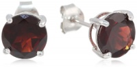 Sterling Silver 8mm Round Gemstone Solitaire Earrings Sterling Silver 8mm Round Gemstone Solitaire Earrings