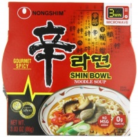 Nongshim Shin Bowl Gourmet Spicy, 3.03 Ounce (Pack of 12) Nongshim Shin Bowl Gourmet Spicy, 3.03 Ounce (Pack of 12)
